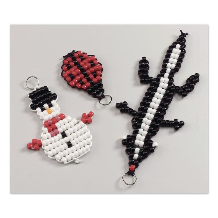 PACON CORPORATION Pony Beads, Plastic, 0.24" x 0.35", Assorted Primary Colors, 1,000/Pack (CKC3552) thumbnail 3