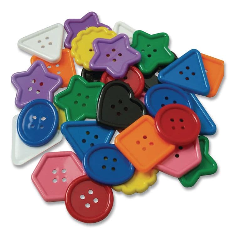 PACON CORPORATION Plastic Button Assortment, Assorted Sizes and Colors, 1 lb Bag (CKC6120) thumbnail 4