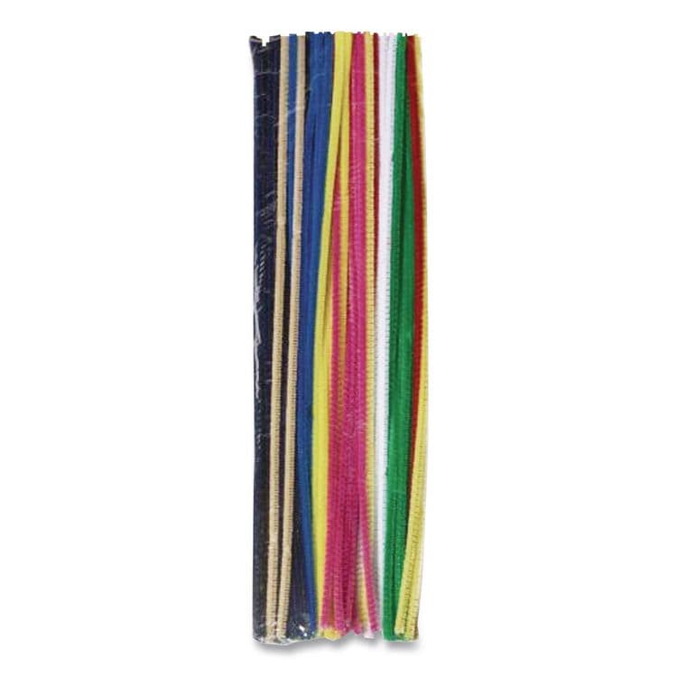 PACON CORPORATION Regular Stems, 12" x 4 mm, Metal Wire/Polyester, Assorted Colors, 1,000/Box (CKC911201) thumbnail 2