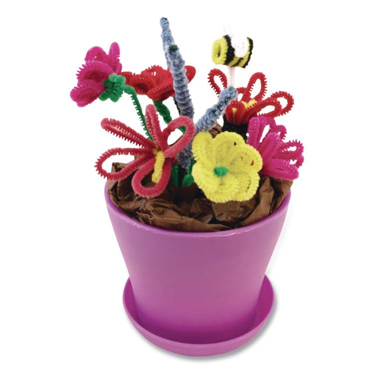 PACON CORPORATION Regular Stems, 12" x 4 mm, Metal Wire/Polyester, Assorted Colors, 1,000/Box (CKC911201) thumbnail 3