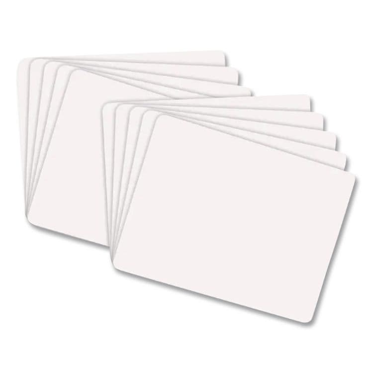 PACON CORPORATION Dry Erase Student Boards, 12" x 9", White Surface, 10/Set (CKC988110) thumbnail 3