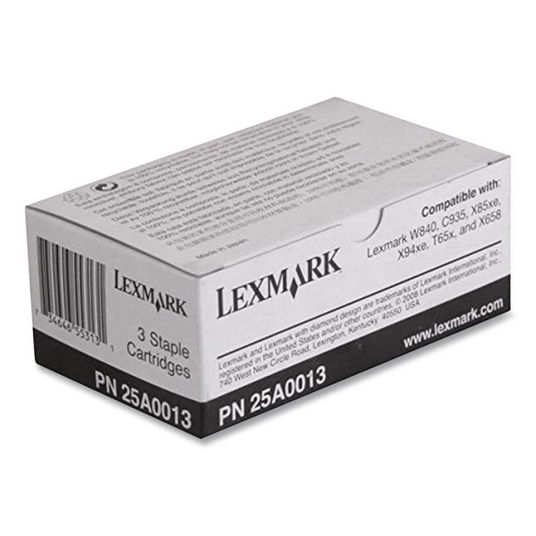LEXMARK INT'L, . 25A0013 Staple Cartridge, 5,000 Staples/Cartridge, 3 Cartridges/Box (LEX25A0013) thumbnail 4