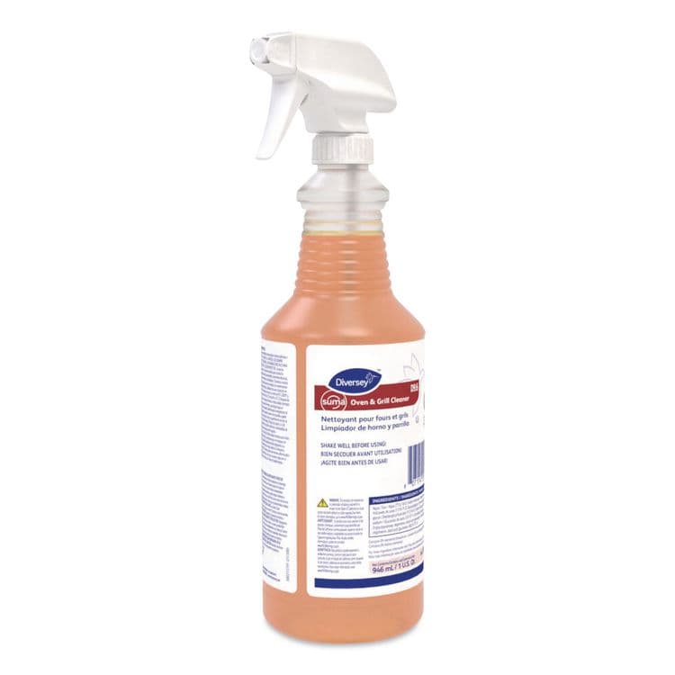 DIVERSEY Suma Oven and Grill Cleaner, Neutral, 32 oz, Spray Bottle, 12/Carton (DVO948049) thumbnail 2