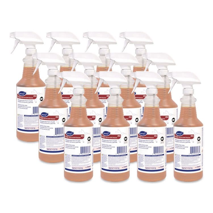 DIVERSEY Suma Oven and Grill Cleaner, Neutral, 32 oz, Spray Bottle, 12/Carton (DVO948049)