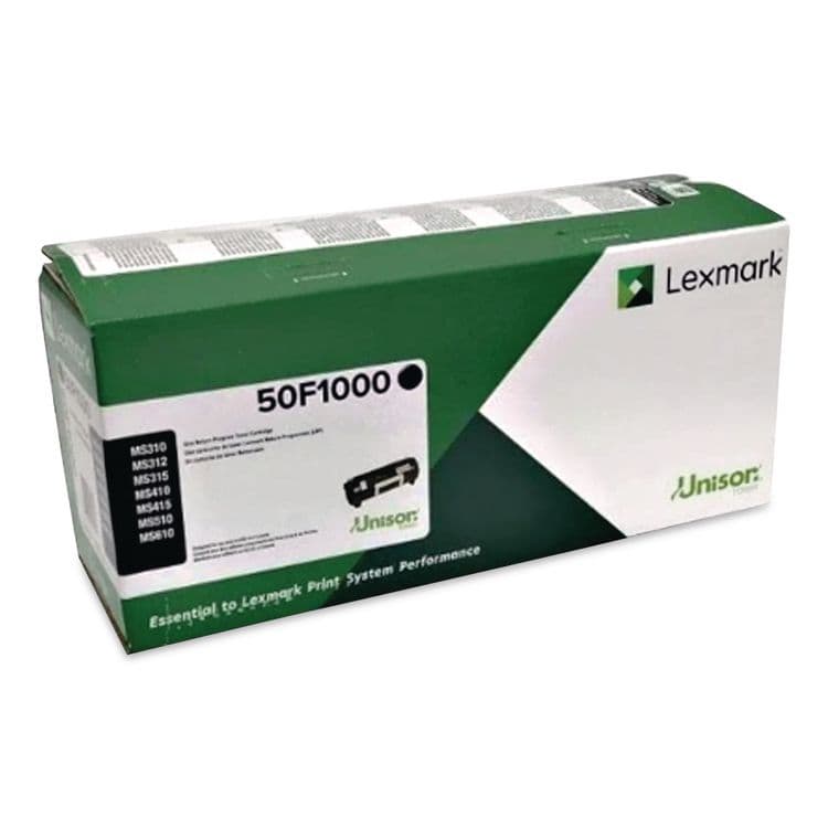 LEXMARK INT'L, . 50F1000 Return Program Toner, 1,500 Page-Yield, Black (LEX50F1000) thumbnail 2