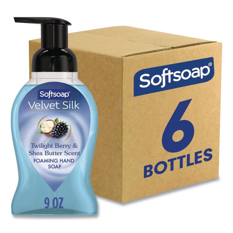 COLGATE PALMOLIVE, IPD. Velvet Silk Foaming Liquid Hand Soap, Twilight Berry and Shea Butter, 9 oz, 6/Carton (CPC61052556CT)