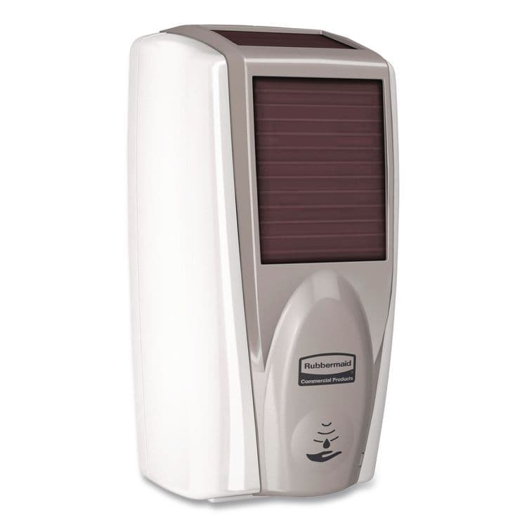 RUBBERMAID COMMERCIAL PROD. AutoFoam with Lumecel Hand Soap Dispenser, 5.51 x 5.51 x 11.22, White/Gray Pearl (RCP1980828)