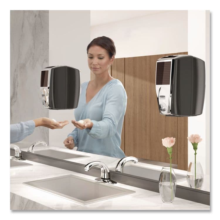RUBBERMAID COMMERCIAL PROD. AutoFoam with Lumecel Hand Soap Dispenser, 5.51 x 5.51 x 11.22, White/Gray Pearl (RCP1980828) thumbnail 3