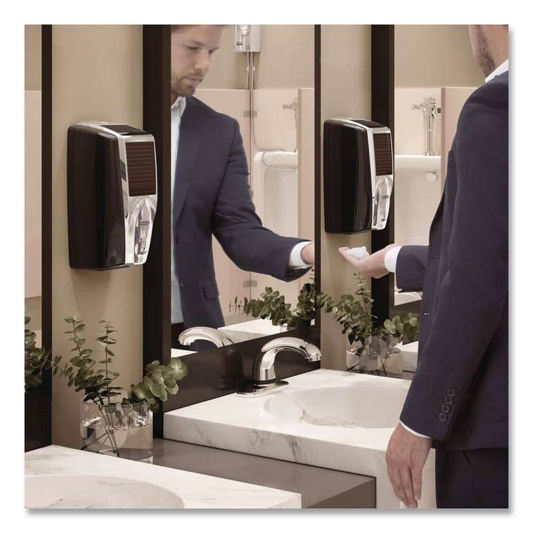 RUBBERMAID COMMERCIAL PROD. AutoFoam with Lumecel Hand Soap Dispenser, 5.51 x 5.51 x 11.22, White/Gray Pearl (RCP1980828) thumbnail 4