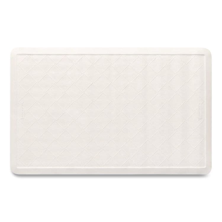 RUBBERMAID COMMERCIAL PROD. Safti-Grip Bath Mats, White Textured Surface, Suction-Cup Backing, 14" x 22.5", 12/Carton (RCP1982724)