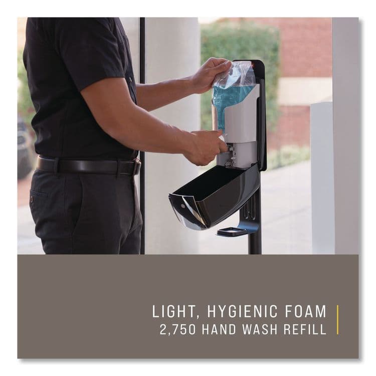 RUBBERMAID COMMERCIAL PROD. Enriched-Foam Soap Refill, Vanilla/White Peach Scent, 1,300 mL, 3/Carton (RCP3486571) thumbnail 2