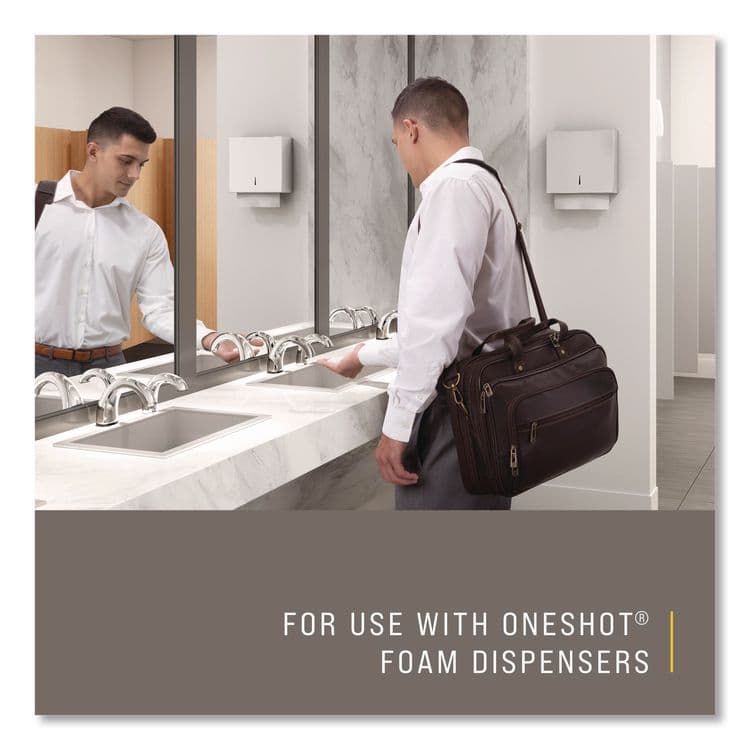 RUBBERMAID COMMERCIAL PROD. TC OneShot Moisturizer Enriched Foam Soap Refill, Unscented, 800 mL, 4/Carton (RCP750389) thumbnail 4