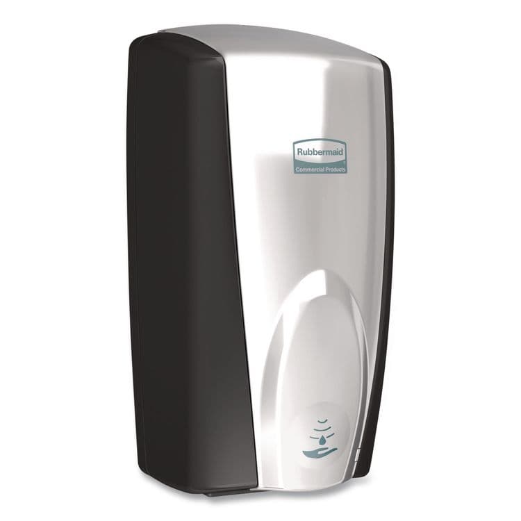 RUBBERMAID COMMERCIAL PROD. AutoFoam Touch-Free Dispenser, 1,100 mL, 5.2 x 5.25 x 10.9, Black/Chrome (RCP750411) thumbnail 2