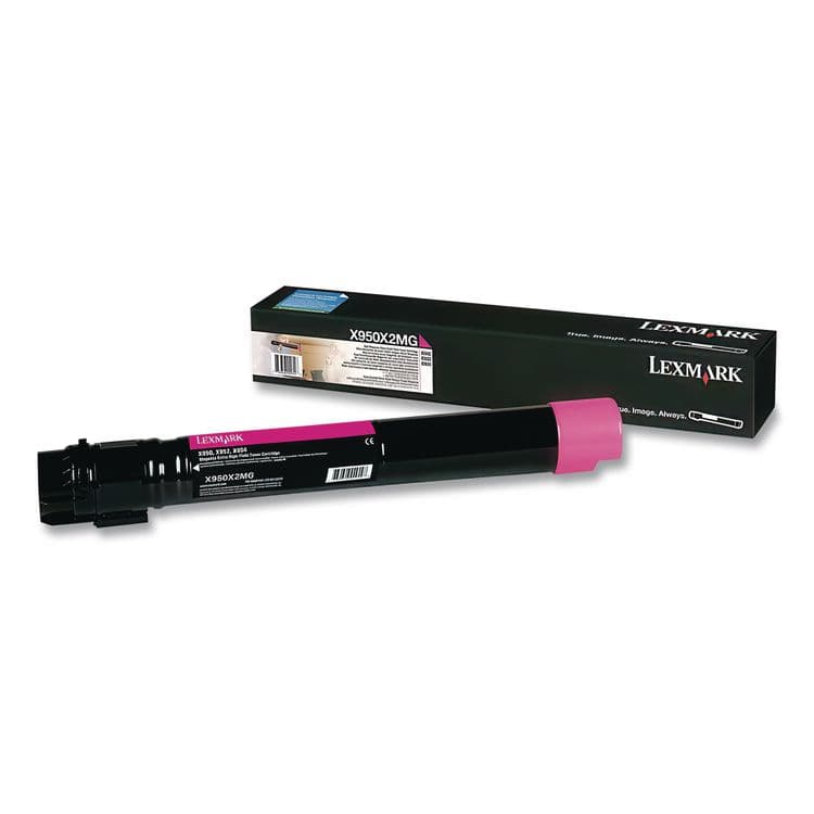 LEXMARK INT'L, . X950X2MG Extra High-Yield Toner, 22,000 Page-Yield, Magenta (LEXX950X2MG) thumbnail 2