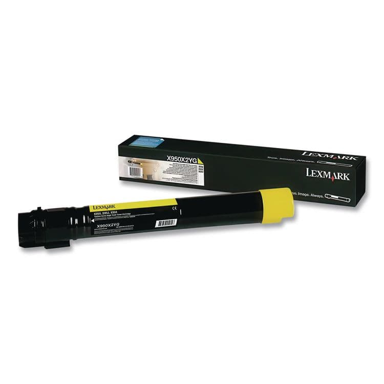 LEXMARK INT'L, . X950X2YG Extra High-Yield Toner, 22,000 Page-Yield, Yellow (LEXX950X2YG) thumbnail 2