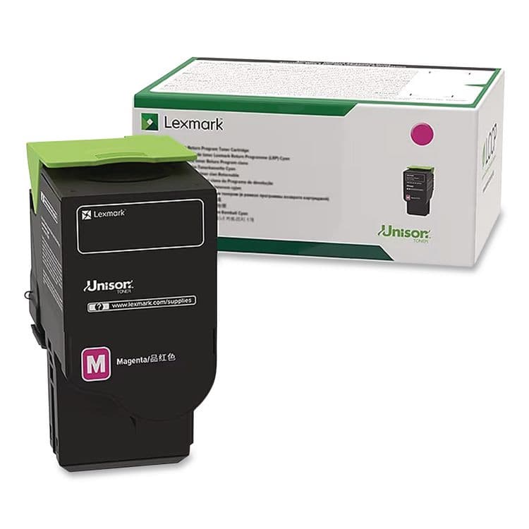 LEXMARK INT'L, . 74C10M0 Return Program Unison Toner, 3,000 Page-Yield, Magenta (LEX74C10M0)