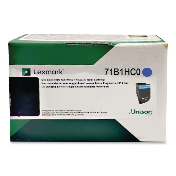 LEXMARK INT'L, . 71B1HC0 Unison High-Yield Toner, 3,500 Page-Yield, Cyan (LEX71B1HC0) thumbnail 2
