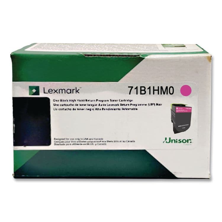 LEXMARK INT'L, . 71B1HM0 Unison High-Yield Toner, 3,500 Page-Yield, Magenta (LEX71B1HM0) thumbnail 2