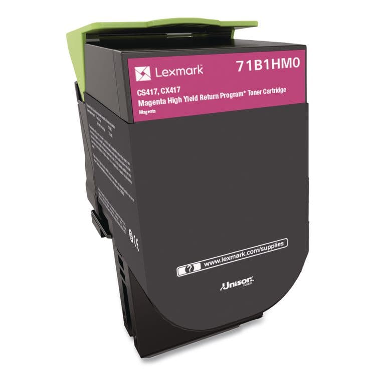 LEXMARK INT'L, . 71B1HM0 Unison High-Yield Toner, 3,500 Page-Yield, Magenta (LEX71B1HM0) thumbnail 3