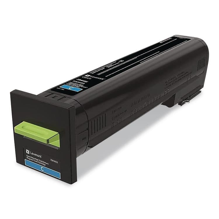 LEXMARK INT'L, . 72K1XC0 Return Program Unison Extra High-Yield Toner, 22,000 Page-Yield, Cyan (LEX72K1XC0) thumbnail 2