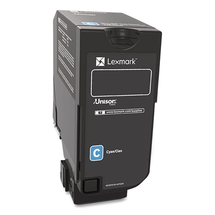 LEXMARK INT'L, . 74C00CG Return Program Toner, 3,000 Page-Yield, Cyan (LEX74C00CG) thumbnail 2