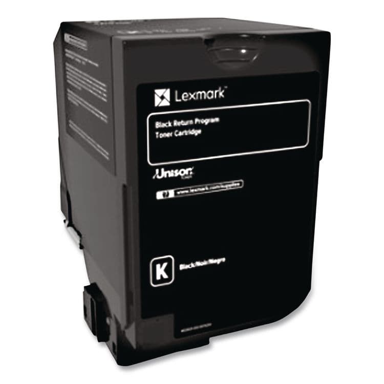 LEXMARK INT'L, . 74C00KG Return Program Toner, 3,000 Page-Yield, Black (LEX74C00KG) thumbnail 2