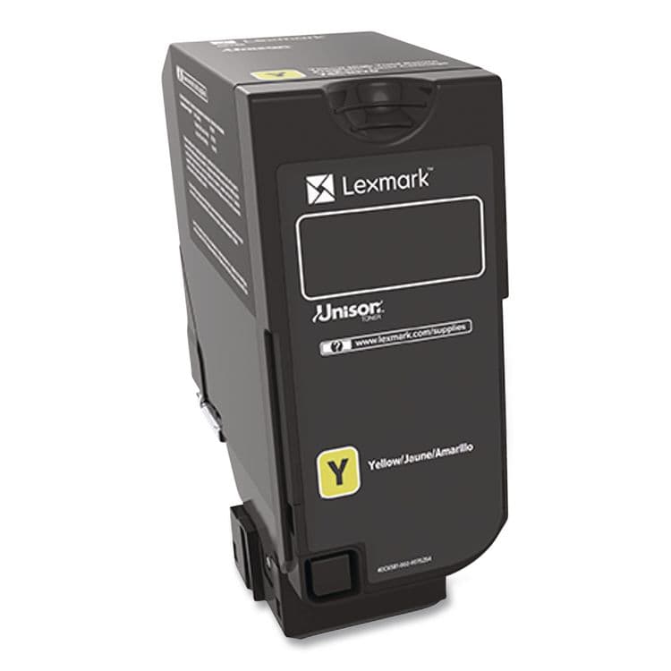 LEXMARK INT'L, . 74C00YG Return Program Toner, 3,000 Page-Yield, Yellow (LEX74C00YG) thumbnail 2