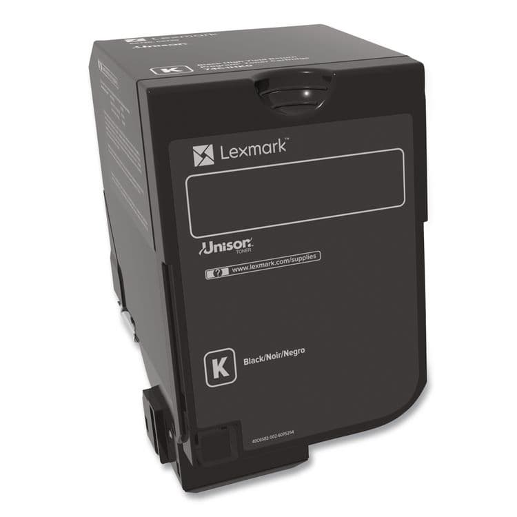 LEXMARK INT'L, . 74C0HKG High-Yield Toner, 20,000 Page-Yield, Black (LEX74C0HKG) thumbnail 2