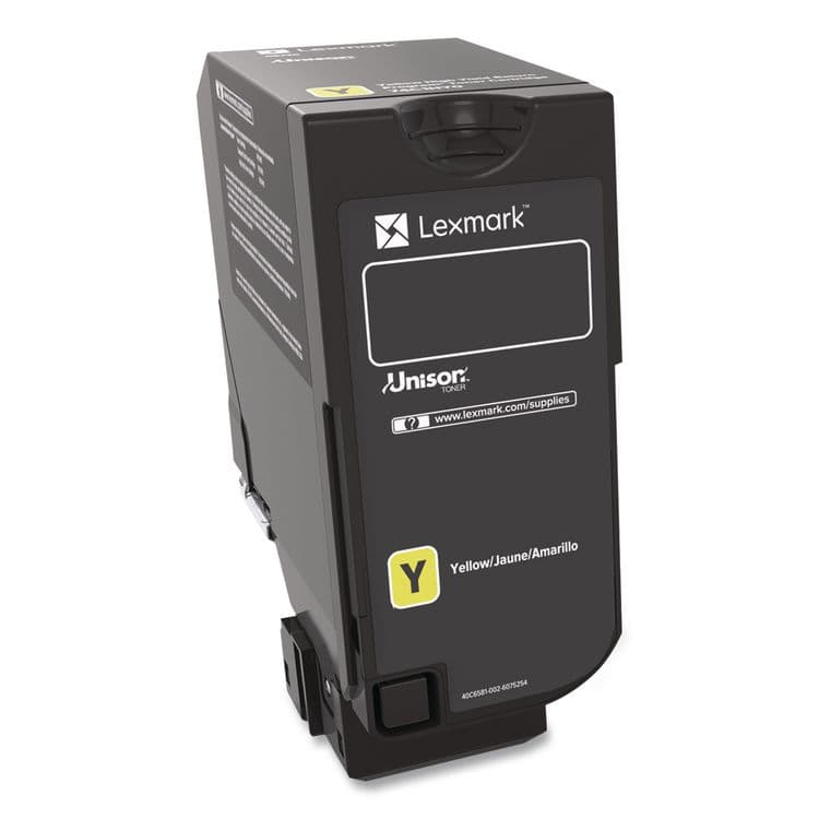 LEXMARK INT'L, . 74C0HYG High-Yield Toner, 12,000 Page-Yield, Yellow (LEX74C0HYG) thumbnail 2