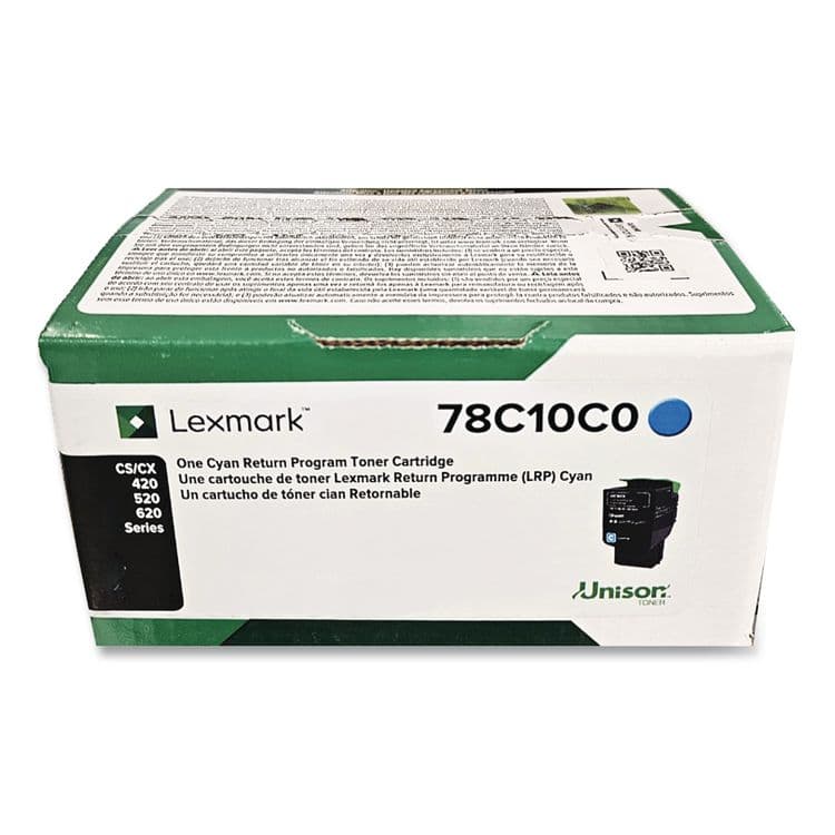 LEXMARK INT'L, . 78C10C0 Return Program Toner, 1,400 Page-Yield, Cyan (LEX78C10C0) thumbnail 2
