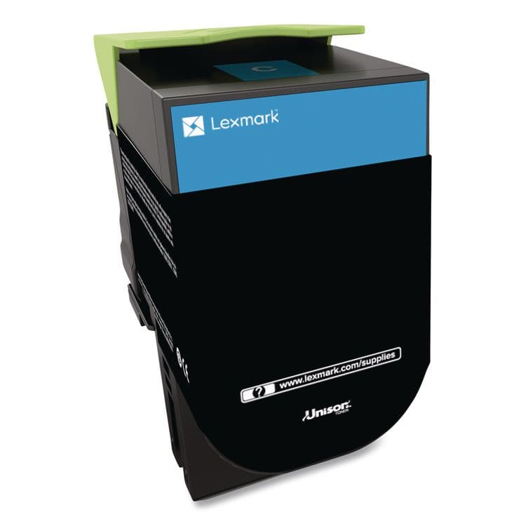 LEXMARK INT'L, . 80C0HCG Return Program High-Yield Toner, 3,000 Page-Yield, Cyan, TAA Compliant (LEX80C0HCG) thumbnail 2