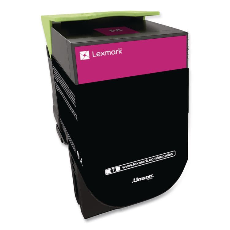 LEXMARK INT'L, . 80C1HM0 Return Program High-Yield Toner, 3,000 Page-Yield, Magenta (LEX80C1HM0) thumbnail 2