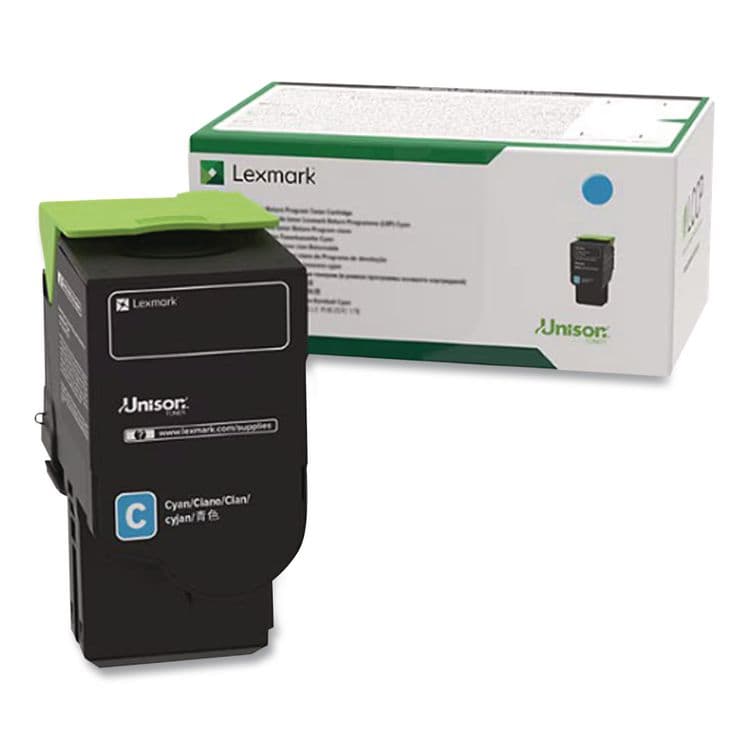 LEXMARK INT'L, . 80C1SC0 Return Program Toner, 2,000 Page-Yield, Cyan (LEX80C1SC0)