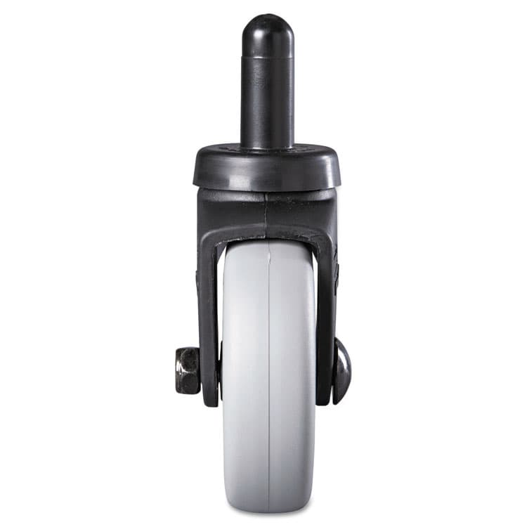 RUBBERMAID COMMERCIAL PROD. Replacement Bayonet-Stem Swivel Casters, Grip Ring Stem, 3" Soft Rubber Wheel, Black (SGSFG7570L20000) thumbnail 2