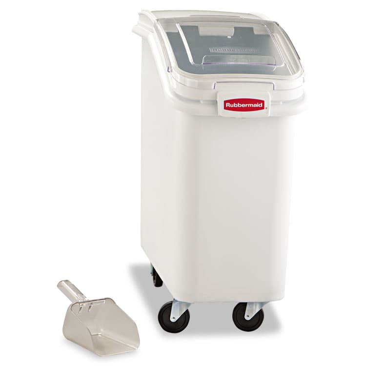 RUBBERMAID COMMERCIAL PROD. ProSave Mobile Ingredient Bin, 20.57 gal, 13.13 x 29.25 x 28, White, Plastic (RCP360088WHI) thumbnail 2