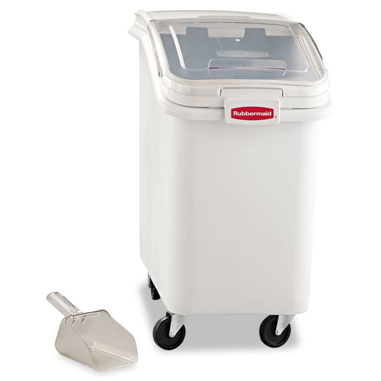 RUBBERMAID COMMERCIAL PROD. ProSave Mobile Ingredient Bin, 26.18 gal, 15.5 x 29.5 x 28, White, Plastic (RCP360288WHI) thumbnail 2