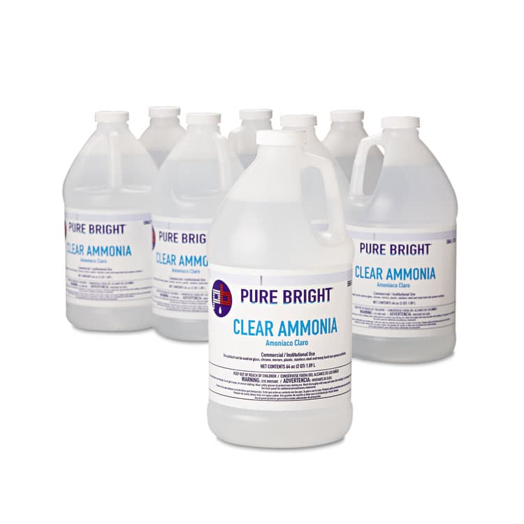 KIK INTERNATIONAL Clear Ammonia, 64 oz Bottle, 8/Carton (KIK19703575033)