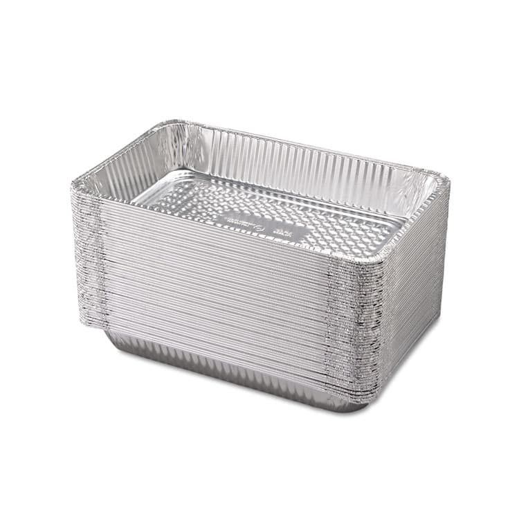 HFA Aluminum Steam Table Pans, Full-Size Deep, 60 Gauge, 3.19" Deep, 12.19 x 20.75, 50/Carton (HFA20190050)