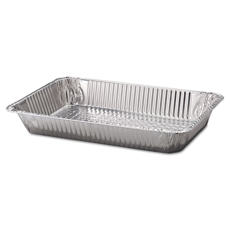 HFA Aluminum Steam Table Pans, Full-Size Deep, 65 Gauge, 3.19" Deep, 12.19 x 20.75, 50/Carton (HFA201970)