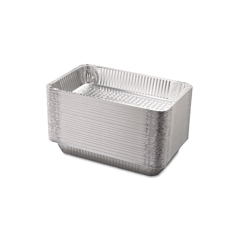 HFA Aluminum Steam Table Pans, Full-Size Deep, 65 Gauge, 3.19" Deep, 12.19 x 20.75, 50/Carton (HFA201970) thumbnail 2