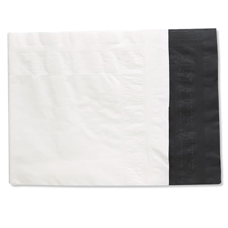 HOFFMASTER Cellutex Table Covers, Tissue/Polylined, 54" x 108", White, 25/Carton (HFM210130) thumbnail 3