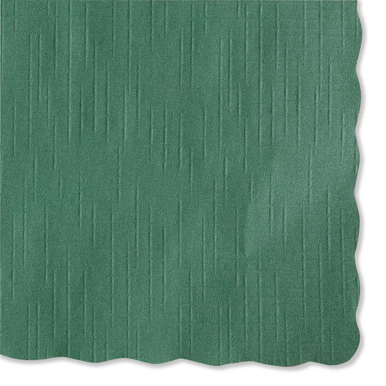 HOFFMASTER Placemats, Smooth Surface, Scalloped Edges, 13.5" x 9.5", Hunter Green, 1,000/Carton (HFM310528)