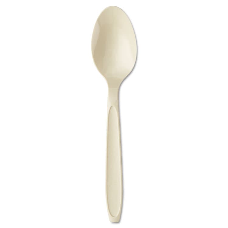 DART Reliance Mediumweight Cutlery, Spoon, Plastic, Champagne, 1,000/Carton (SCCRSAT) thumbnail 2