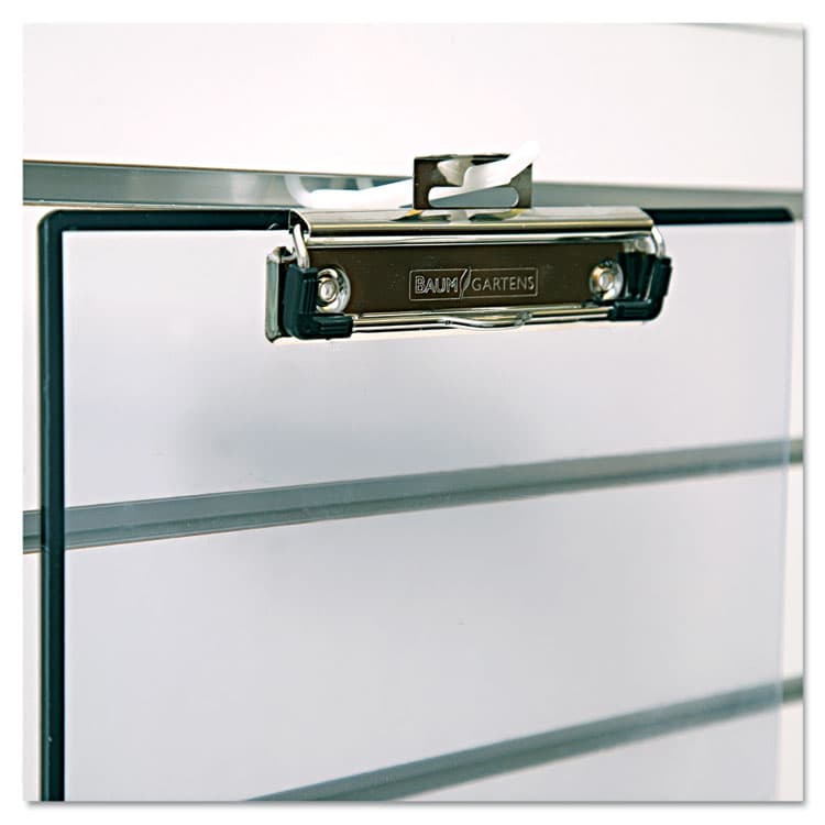 BAUMGARTENS Quick Reference Clipboard, 0.5" Clip Capacity, Holds 8.5 x 11 Sheets, Clear (BAUTA1611) thumbnail 3