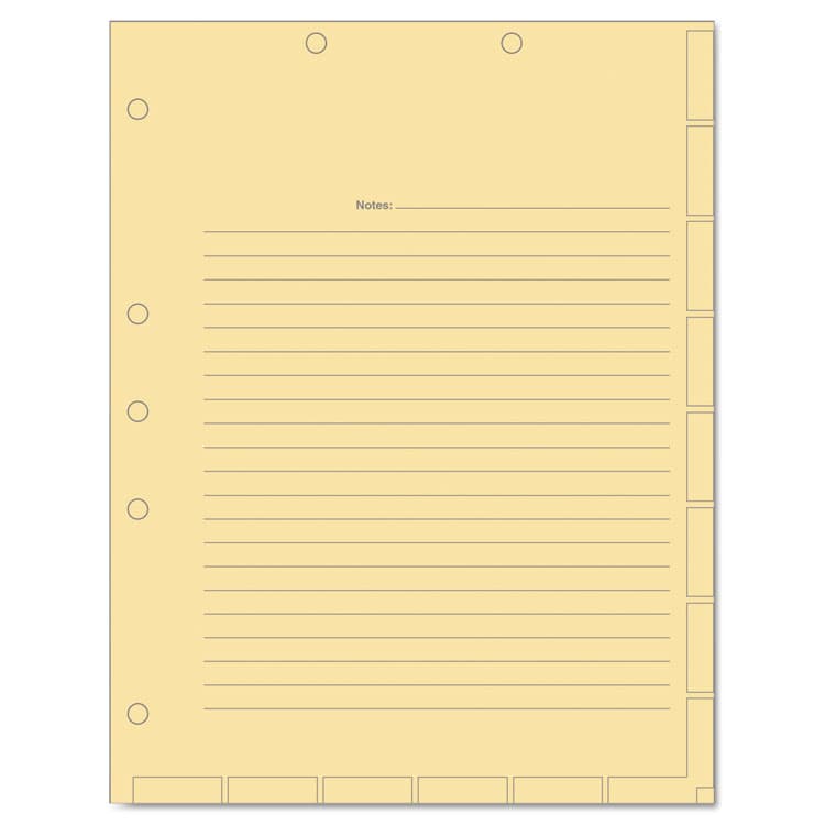 TABBIES Medical Chart Index Divider Sheets, Untabbed, 11 x 8.5, Manila, 400/Box (TAB54519)