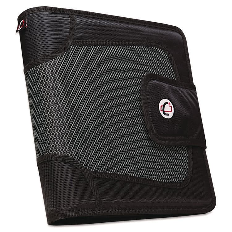 CASE IT Premium Velcro Closure Binder, 3 Rings, 2" Capacity, 11 x 8.5, Black (CAES816)
