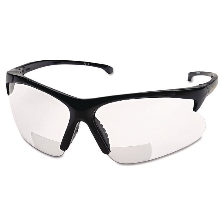 SMITH AND WESSON V60 30-06* RX Safety Eyewear 3011719, 2.5+ Diopter, Black Half Frame, Clear Dual Lens (ANS19891)