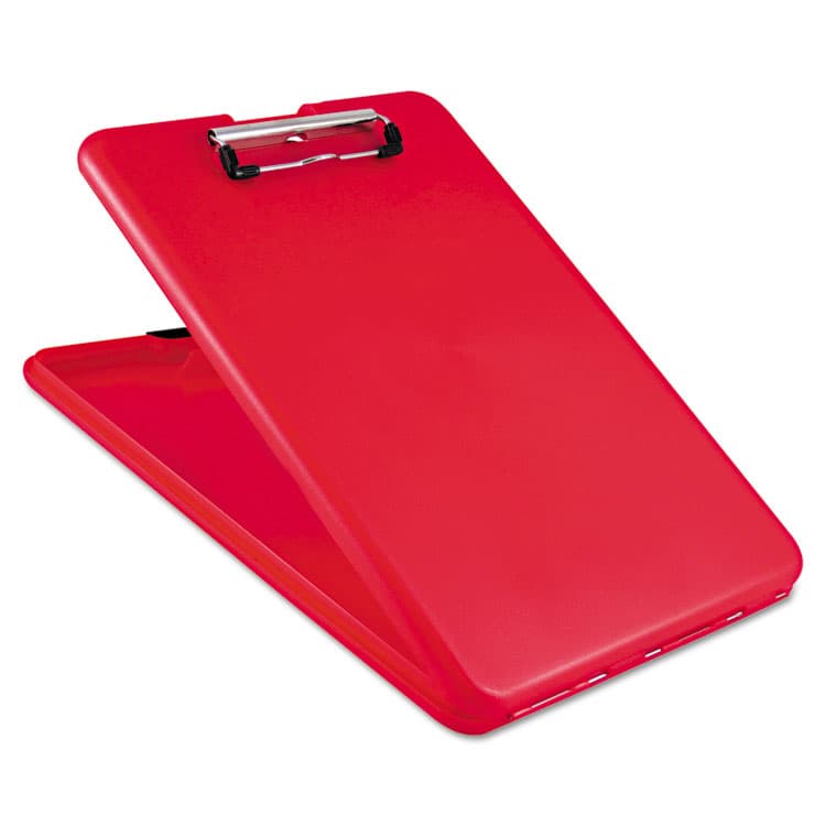 SAUNDERS MFG. CO., . SlimMate Storage Clipboard, 0.5" Clip Capacity, Holds 8.5 x 11 Sheets, Red (SAU00560)