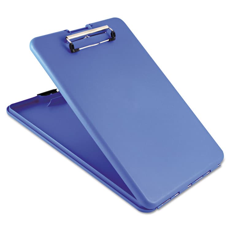 SAUNDERS MFG. CO., . SlimMate Storage Clipboard, 0.5" Clip Capacity, Holds 8.5 x 11 Sheets, Blue (SAU00559)