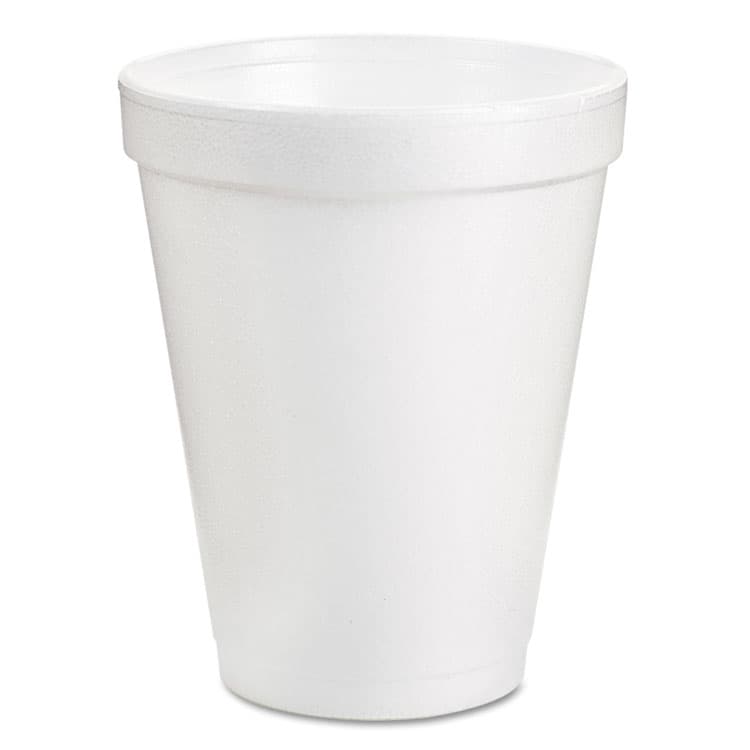 DART Foam Drink Cups, 8 oz, White, 25/Pack (DCC8J8BG)